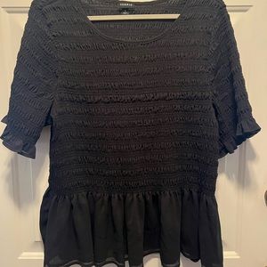 TORRID SMOCKED PEPLUM TOP